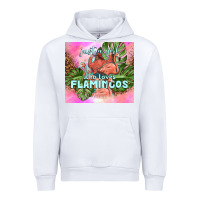 White just a girl who loves flamingo Urban Hoodie - TumblerDesignByShophia