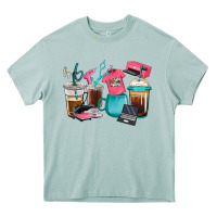 Arona crafting coffee cups Heavy Core Tee - RanaPortraitStore