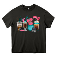 Asphalt crafting coffee cups Heavy Core Tee - RanaPortraitStore