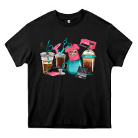 Black crafting coffee cups Heavy Core Tee - RanaPortraitStore