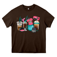 Chocolate Brown crafting coffee cups Heavy Core Tee - RanaPortraitStore
