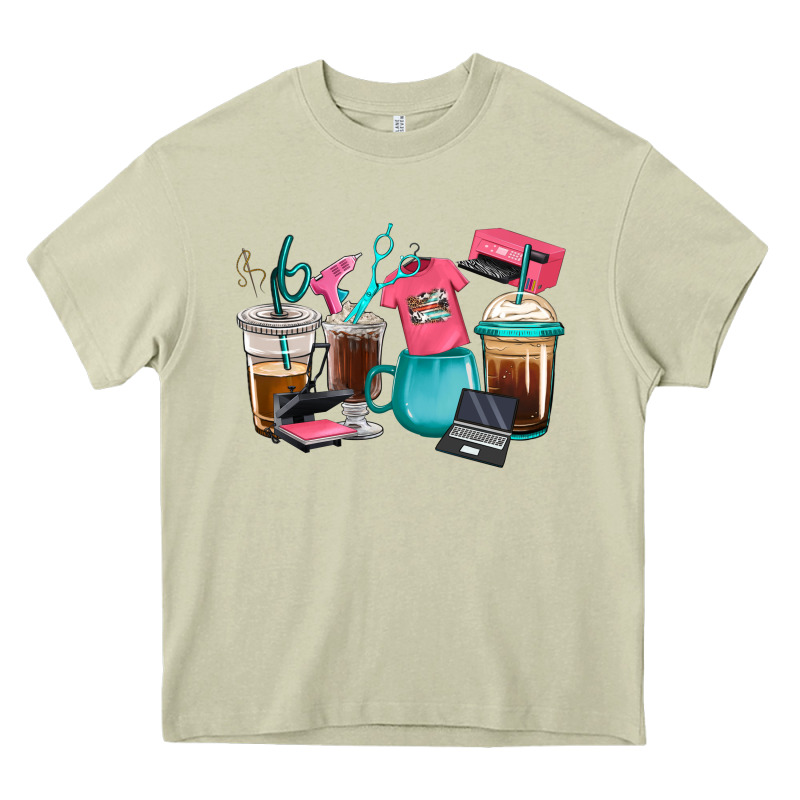 Crafting Coffee Cups Heavy Core Tee by RanaPortraitStore | Teevron