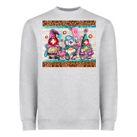 Heather Grey nurse gnomes Heavyweight Sweatshirt - AdoDesignShop