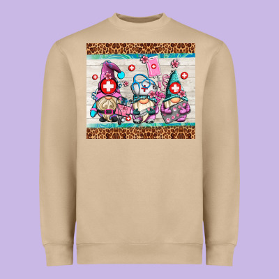 Nurse Gnomes Heavyweight Sweatshirt Designed By Adodesignshop