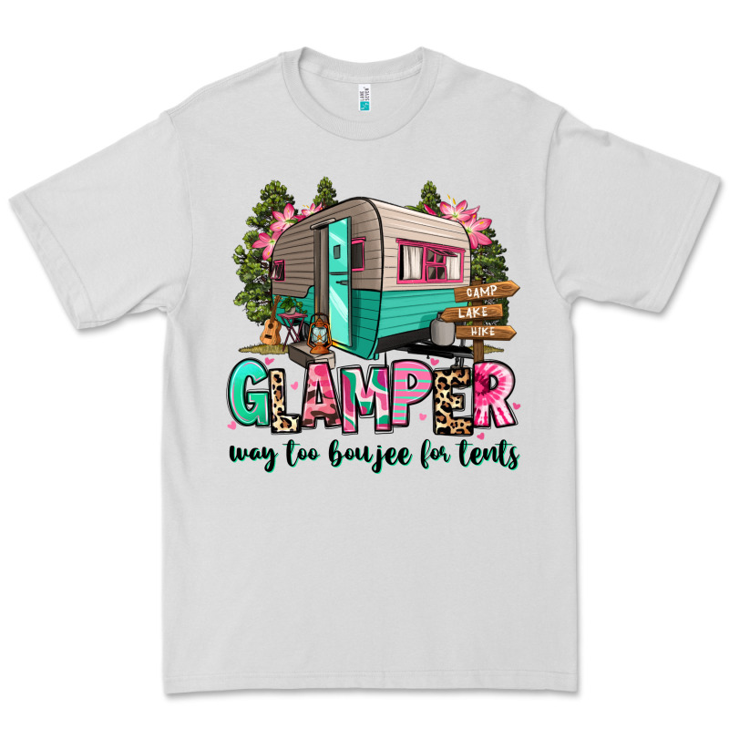 Glamper Way Too Boujee For Tents 2 Premium Tee by RanaPortraitStore | Teevron