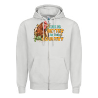 Dove Grey life is better in the country Zipper Hoodie - MaliasSmallBusiness