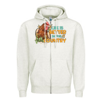 Oatmeal Heather life is better in the country Zipper Hoodie - MaliasSmallBusiness