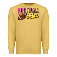 Antique Gold football sister Premium Sweatshirt - BundleAndBundleShop