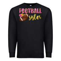 Black football sister Premium Sweatshirt - BundleAndBundleShop
