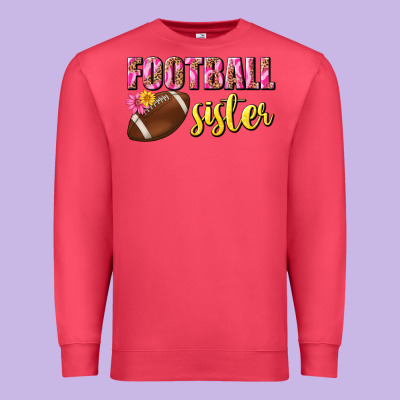 Football Sister Premium Sweatshirt Designed By Bundleandbundleshop
