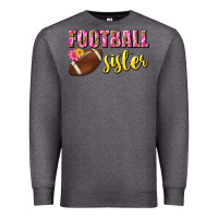 Charcoal Heather football sister Premium Sweatshirt - BundleAndBundleShop