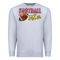 Heather Grey football sister Premium Sweatshirt - BundleAndBundleShop
