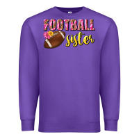 Purple football sister Premium Sweatshirt - BundleAndBundleShop