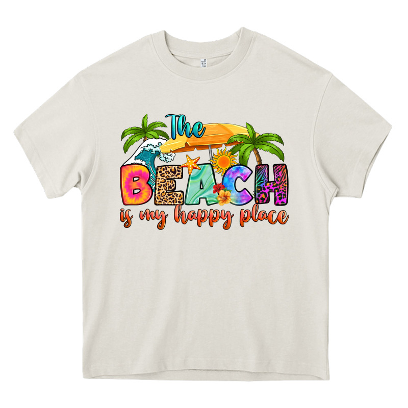 The Beach Is My Happy Place Heavy Core Tee by RanaPortraitStore | Teevron
