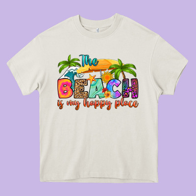 Heavy Core Tee the beach is my happy place