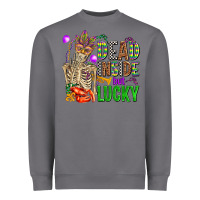Storm mardi gras dead inside but lucky  with skeleton Heavyweight Sweatshirt - AdoDesignShop