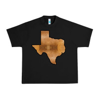 Black Texas Map Western Horsehide Pattern Urban Heavy Tee - Bettercallsaul