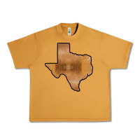 Peanut Butter Texas Map Western Horsehide Pattern Urban Heavy Tee - Bettercallsaul