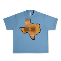 Pebble Blue Texas Map Western Horsehide Pattern Urban Heavy Tee - Bettercallsaul