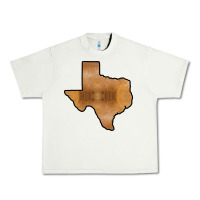 Pistachio Texas Map Western Horsehide Pattern Urban Heavy Tee - Bettercallsaul