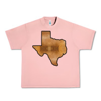 Salmon Texas Map Western Horsehide Pattern Urban Heavy Tee - Bettercallsaul