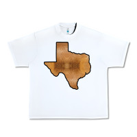 White Texas Map Western Horsehide Pattern Urban Heavy Tee - Bettercallsaul
