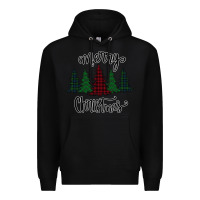 Black Merry Christmas Trees Premium Hoodie - Bettercallsaul