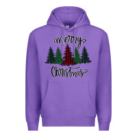 Purple Merry Christmas Trees Premium Hoodie - Bettercallsaul