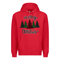 Red Merry Christmas Trees Premium Hoodie - Bettercallsaul