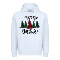 White Merry Christmas Trees Premium Hoodie - Bettercallsaul