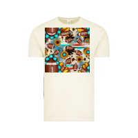 Vintage Arctic football cowhide sunflower seamless pattern Vintage Tee - JahusDesignShop