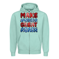 Seafoam make america great again Zipper Hoodie - MaliasSmallBusiness