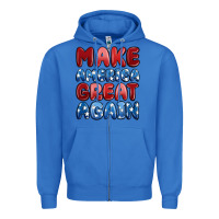 True Royal make america great again Zipper Hoodie - MaliasSmallBusiness