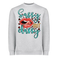 Heather Grey sassy but classy Heavyweight Sweatshirt - JahusDesignShop