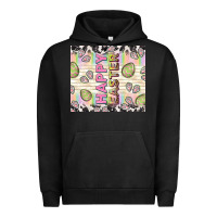 Pigment Black happy easter with cowhide Urban Hoodie - TumblerDesignByShophia