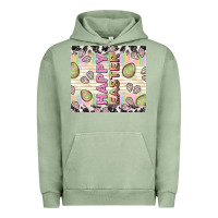 Pigment Oil Green happy easter with cowhide Urban Hoodie - TumblerDesignByShophia