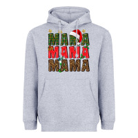 Heather Grey Christmas Mama Heavyweight Hoodie - BundleAndBundleShop