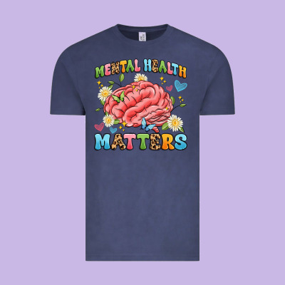 Mental Health Matters Vintage Tee Designed By Artiststas