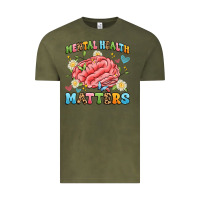 Vintage Olive mental health matters Vintage Tee - Artiststas