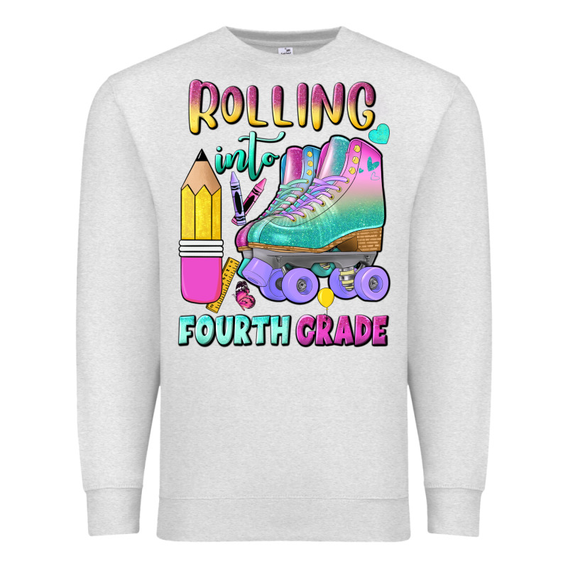 Rolling Into Fourth Grade Premium Sweatshirt by BundleAndBundleShop | Teevron