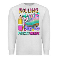 Oatmeal Heather rolling into fourth grade Premium Sweatshirt - BundleAndBundleShop