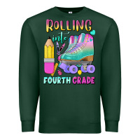Sports Green rolling into fourth grade Premium Sweatshirt - BundleAndBundleShop