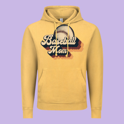 Baseball Mom Vintage Hoodie Designed By Jahusdesignshop