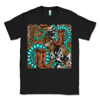 Black cowboy boot and gemstone Classic Tee - BundleAndBundleShop