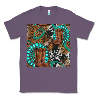 Lavender cowboy boot and gemstone Classic Tee - BundleAndBundleShop