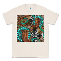 Natural cowboy boot and gemstone Classic Tee - BundleAndBundleShop