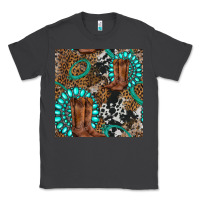 Smoke cowboy boot and gemstone Classic Tee - BundleAndBundleShop