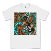 White cowboy boot and gemstone Classic Tee - BundleAndBundleShop
