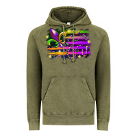 Vintage Olive mardi gras flag Vintage Hoodie - RacoonDesign