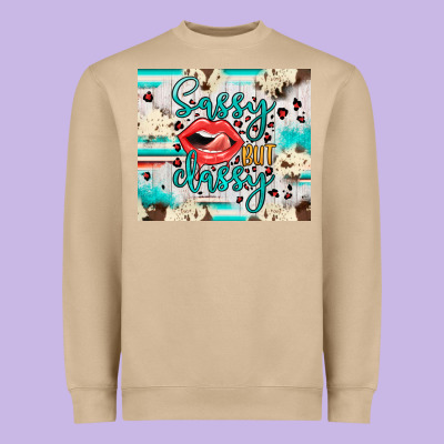 Sassy But Classy Heavyweight Sweatshirt Designed By Jahusdesignshop